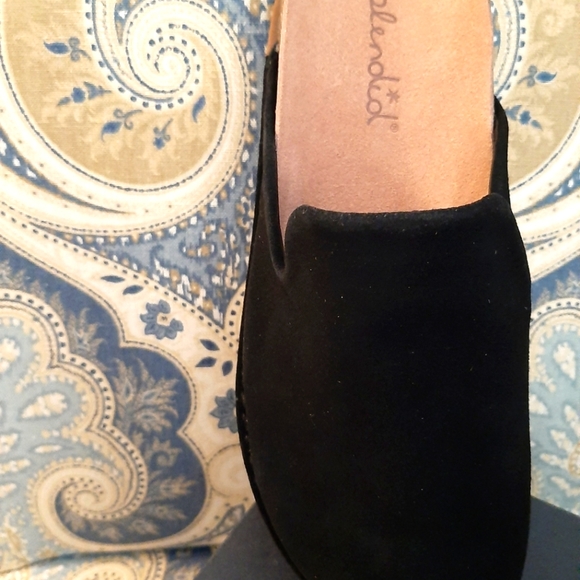 Splendid Black Mule Slide in Black Suede, Size 11 - Picture 12 of 12